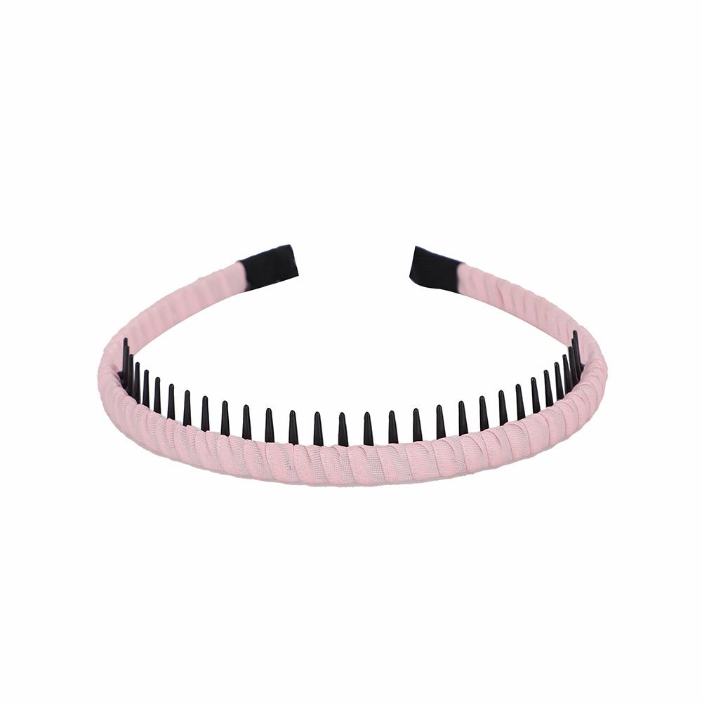 

2025 Anti-Slip Toothed Hair Clip Headband for Women & Children рожевий