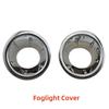 Foglight Cover for Nissan Frontier Navara D40 2005-2015 Chrome Silver Front Fog Light Cover Decorative Sticker Accessories