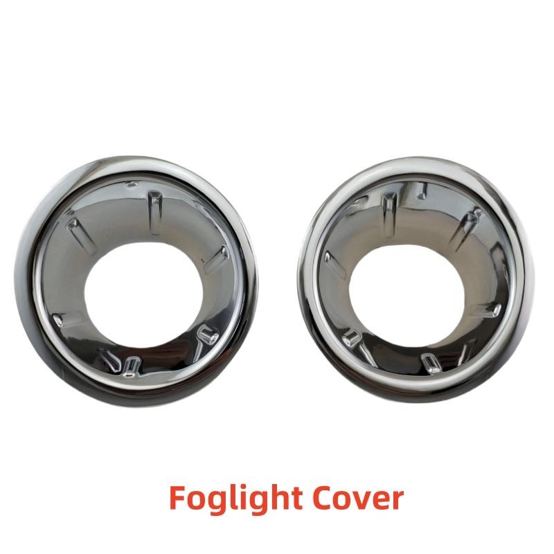 Foglight Cover for Nissan Frontier Navara D40 2005-2015 Chrome Silver Front Fog Light Cover Decorative Sticker Accessories