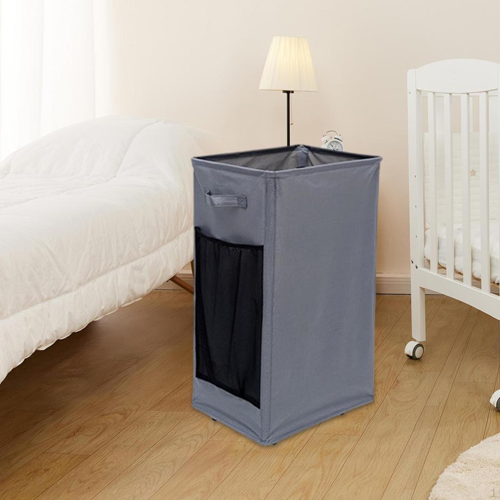 Collapsible Laundry Basket Wheels, Foldable Hamper Storage Basket, Organizer