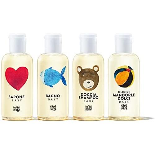 Mama Baby Special Kit (Travel Set/Baby Gift/Travel/Trial) Additive-Free Organic Sensitive Skin (100mL X 4 Bottles)