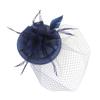 Retro Sinamay Headband Fascinator Wedding Ascot Hat Hatinator Birdcage Veil