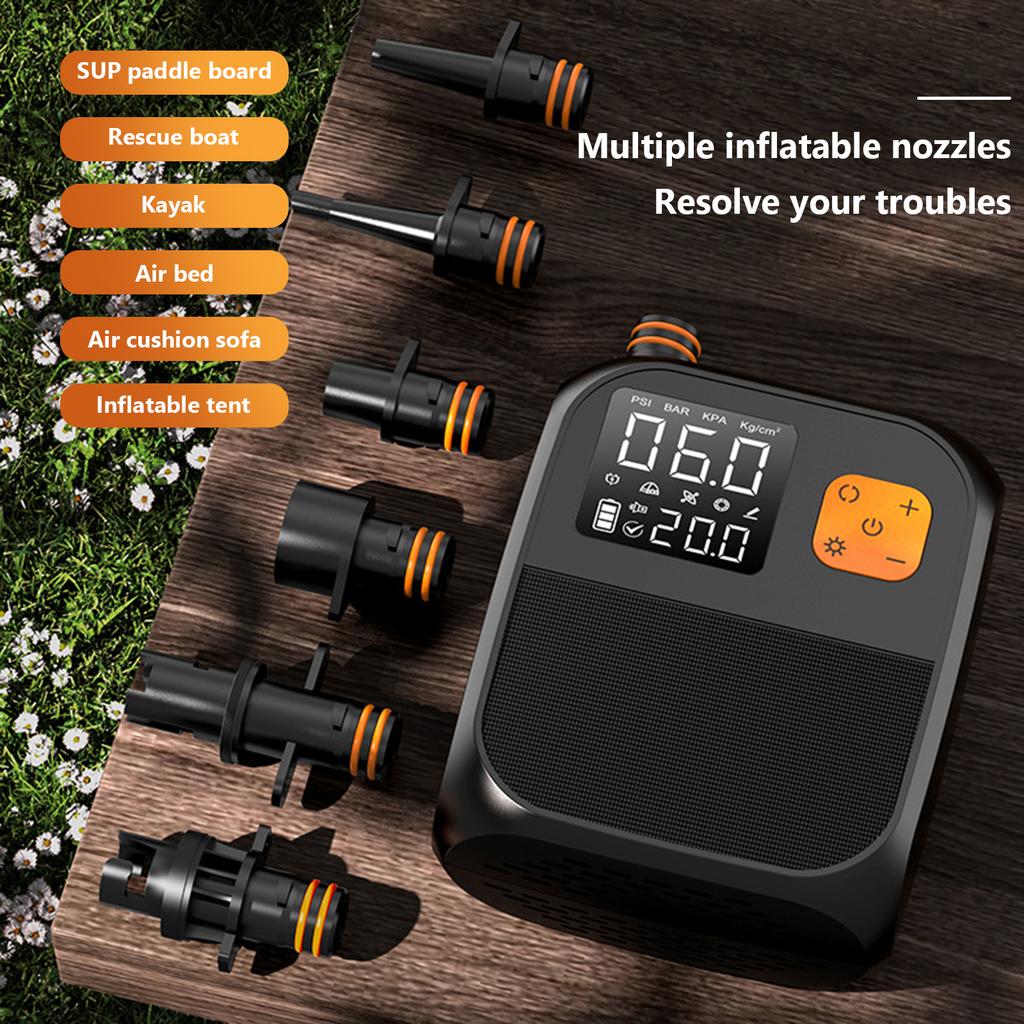 25PSI Paddle Board Pump Rechargeable Inflatable Paddle Board Pump Electric Stand Up Paddle SUP Pump Automobiles Tire Inflator