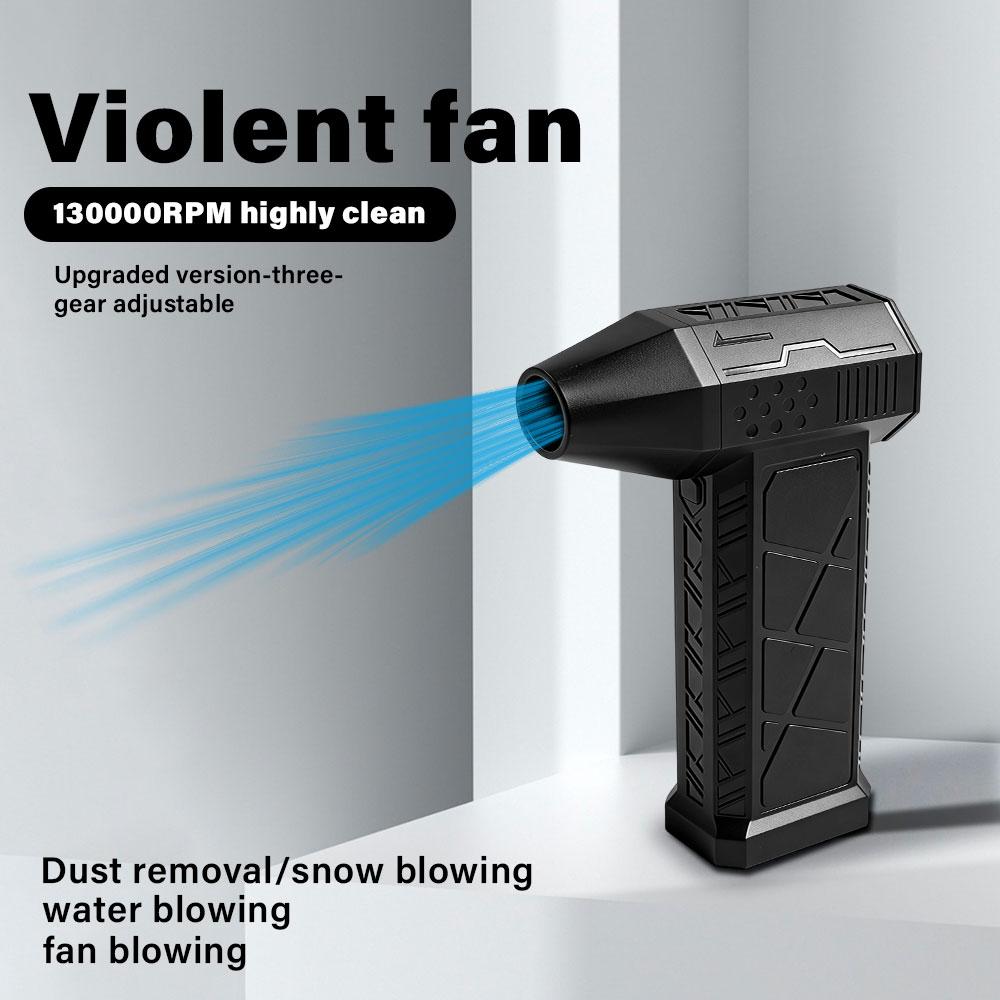 130000RPM Turbofan High Power Jet Fan Brushless Motor Variable Speed Dust Blower Cleaning Tool Air Duster Air Blower Handheld