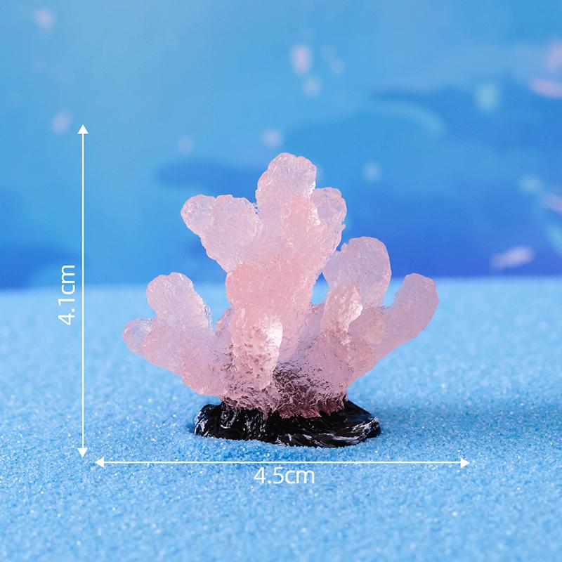 Luminous Coral Micro Landscape Artificial Coral Resin Ornaments For Fish Tank Aquarium Accessories Decorations Home Decoration
