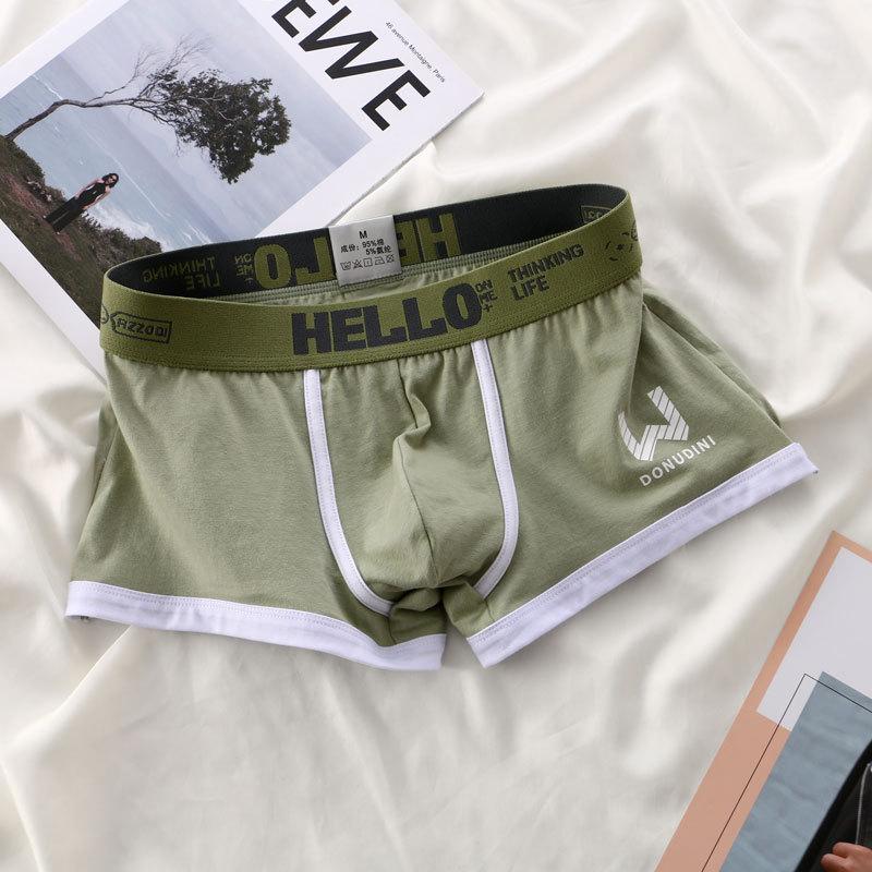 

Men s Underwear Men s Cotton Breathable Four Cornered Pants Men s Flat Cornered Pants 3XL