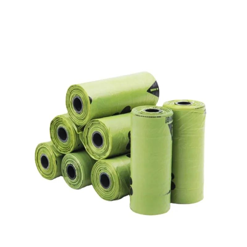 Saci biodegradabili pentru caca de câine Saci de gunoi Saci degradabili pentru deșeuri pentru pisici Eco-Friendly Doggie Green EPI Neparfumat și mai gros pentru animale de companie
