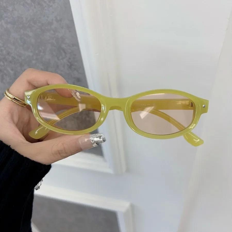 Fashion Oval Sunglasses Women Men Brand Designer Cool Sun Glasses Female Outdoor Colorful Travel