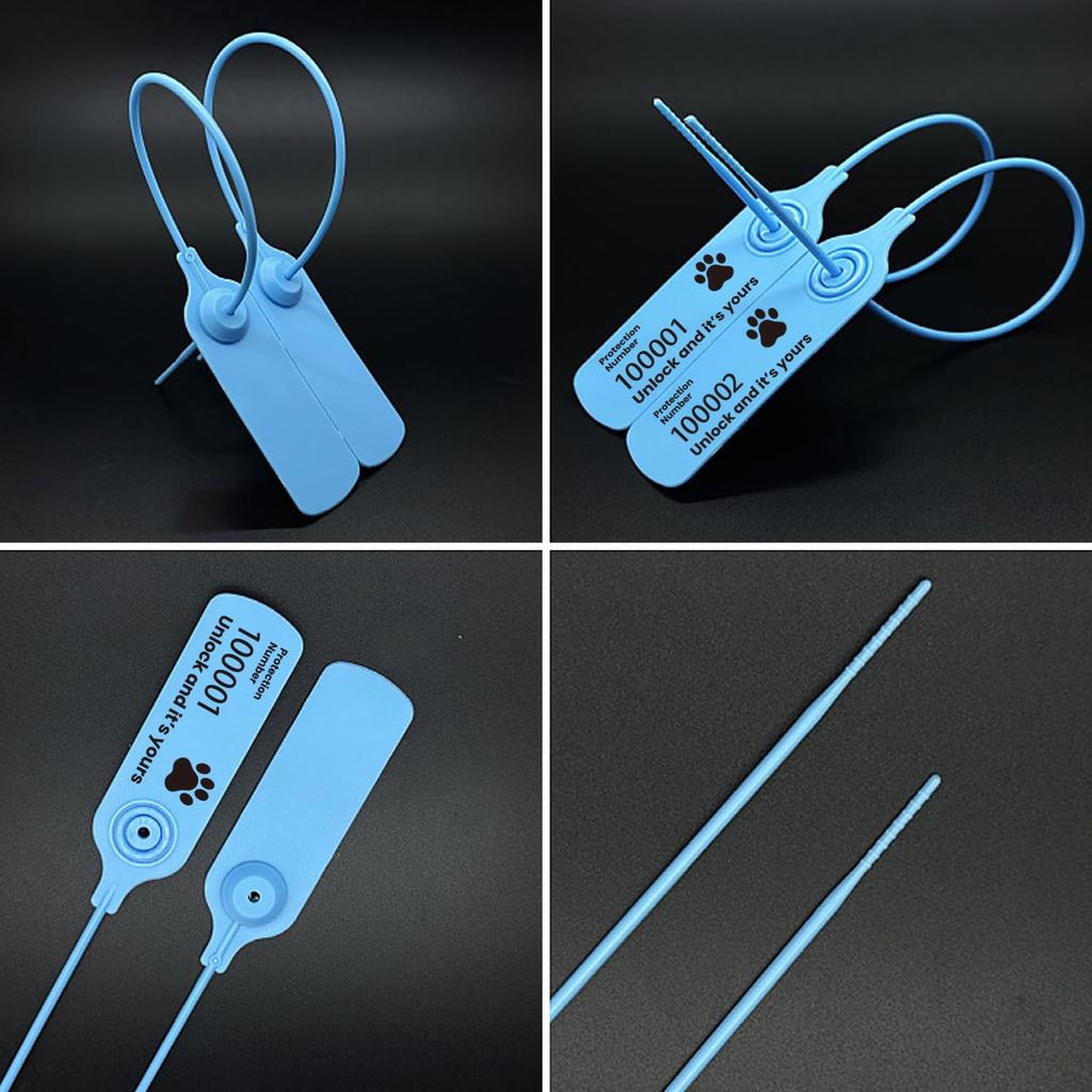 NYANDELMO Anti-Counterfeit Tags, Numbered, Orange, 50 Tags, ND-0215-R06-OR-50