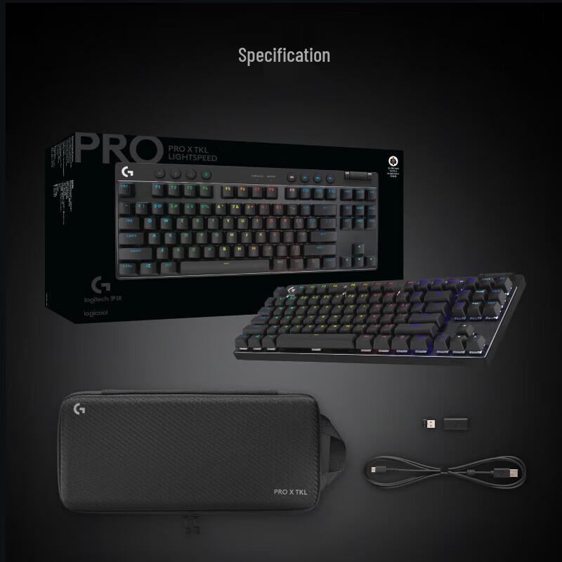 Logitech PRO X TKL 87-Key Wireless RGB Mechanical Gaming Keyboard