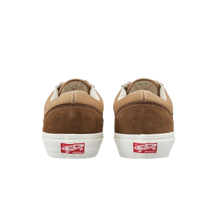 Vans Og Old Skool Lx Comfortable Versatile Low Top Lightweight Breathable Skate Shoes Unisex Sneakers Brown VN0A38FWVZ1BROWN