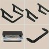 Portable Double Level Laptop Holder With Sturdy Plastic Construction For Home Or Office Double Layer Notebook Stand
