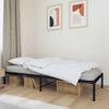 Metal Bed Frame Black 75 X 190 Cm
