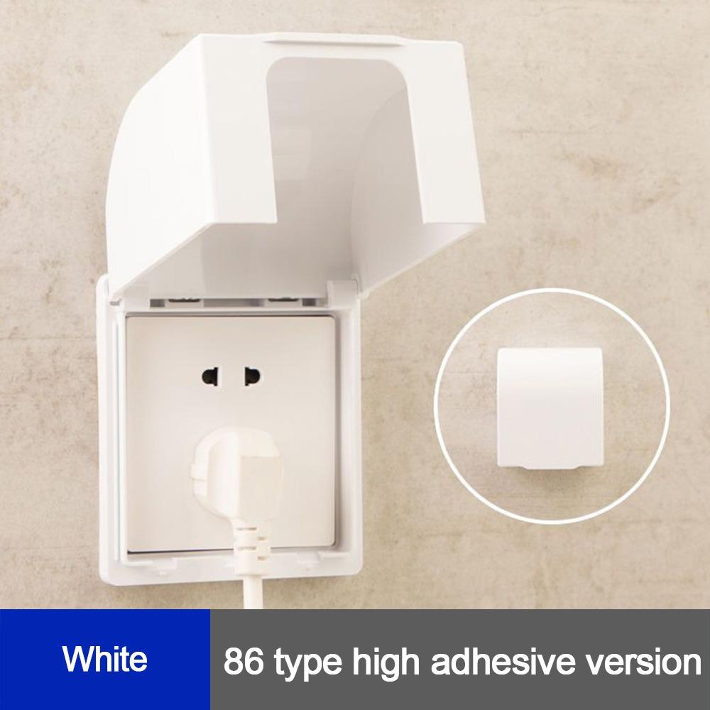 Wall-mounted Switch Protective Cover Self-Adhesive Enlarged Plastic Protection 86 Type Waterproof Box Wall