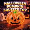 Halloween Stress Relief Glitter Pumpkin Toy Soft Squeezable  Toy for Kids Classroom Rewards Halloween Party Props