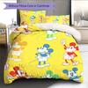 Bright Yellow Mickey Mouse Print Bedding Set, Comfortable and Warm, The Perfect Choice for Decorating A Child's Bedroom.