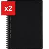 Soft Ring Notebook Business 70-Sheet A5 Graph Ruled Black, SV437S5-D
