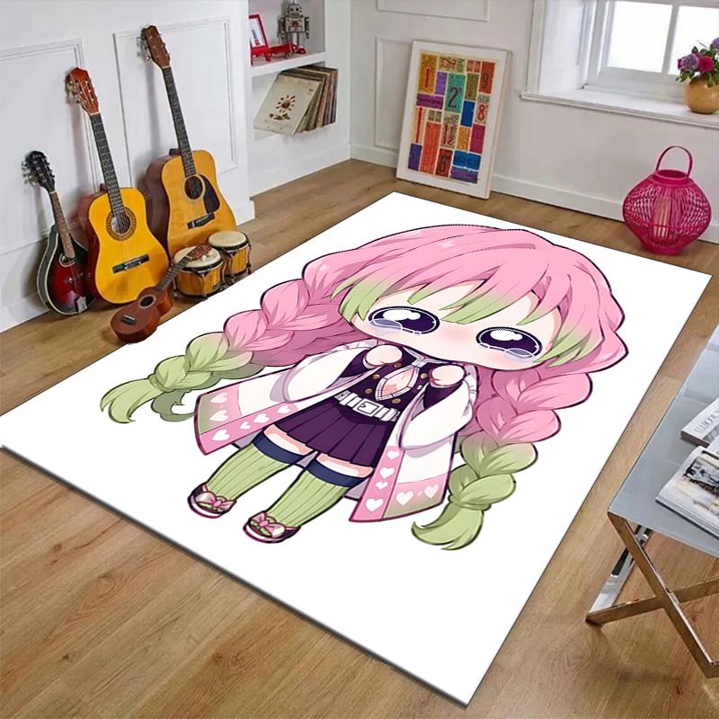 Mitsuri Kanroji1Printed Area Rug Carpet for Bedroom Living Room Home Decor Rugs Mat Non Slip Mat Rug for Bedside