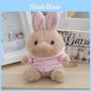 Rabbit Plush Whimsical Keychain Adorable Stuffed Toy Doll With Colorful Clothing Options
