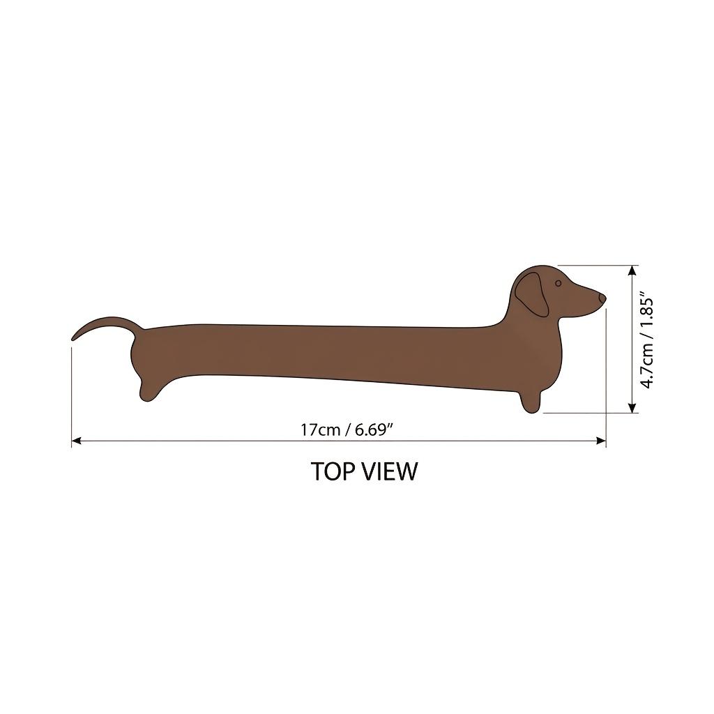 Cute Dog Shaped Elongated Dachshund Bookmarks, 2Pcs Creative Page Holder Decor, Unique Reading Accessories