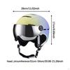 Ski Helmet with Goggles Portable Skiing Accessories Winter Sport Skateboard for