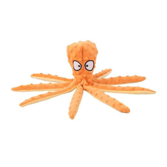 Plush Octopus Dog Chew Toy Small Medium Large Dog Cat Squeaky Stuffed Octopus Doll Indoor Outdoor Stress Relief Interactive Teething Toy Pet Supplies