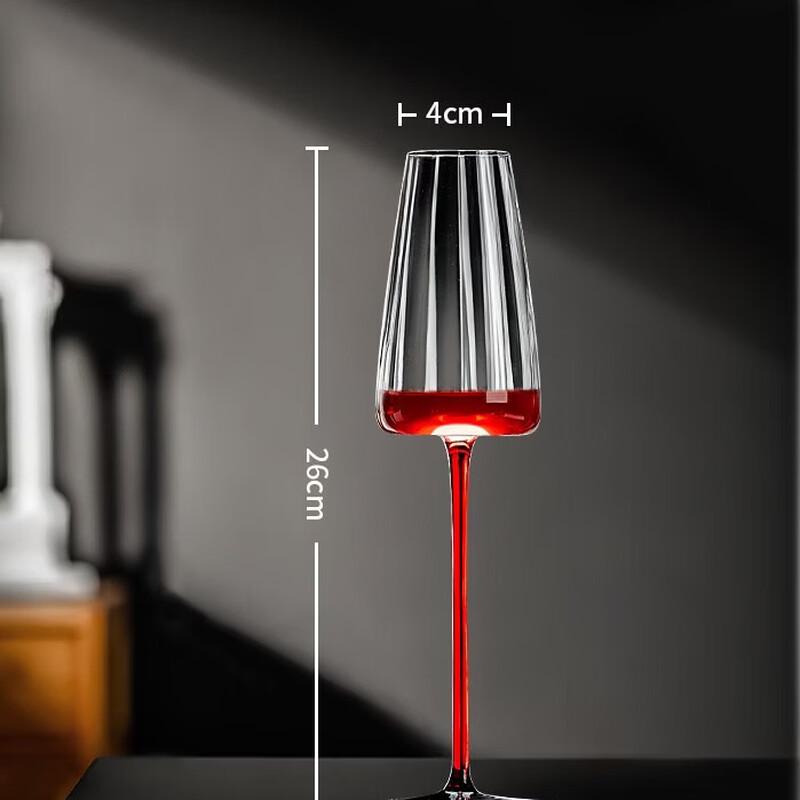 OLOEY Diamond Crystal Stemmed Whiskey and Wine Glasses