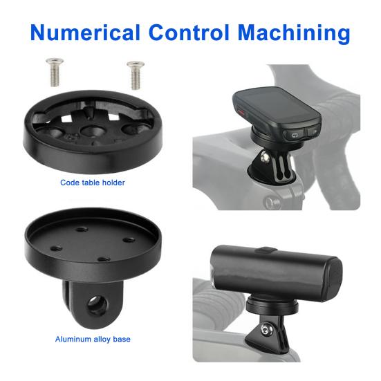 Bicycle Sports Camera Stand Simple Installation Universal Fit Bicycle Fork Stem Top Cap Extension Stand Computer Adapter Bracket