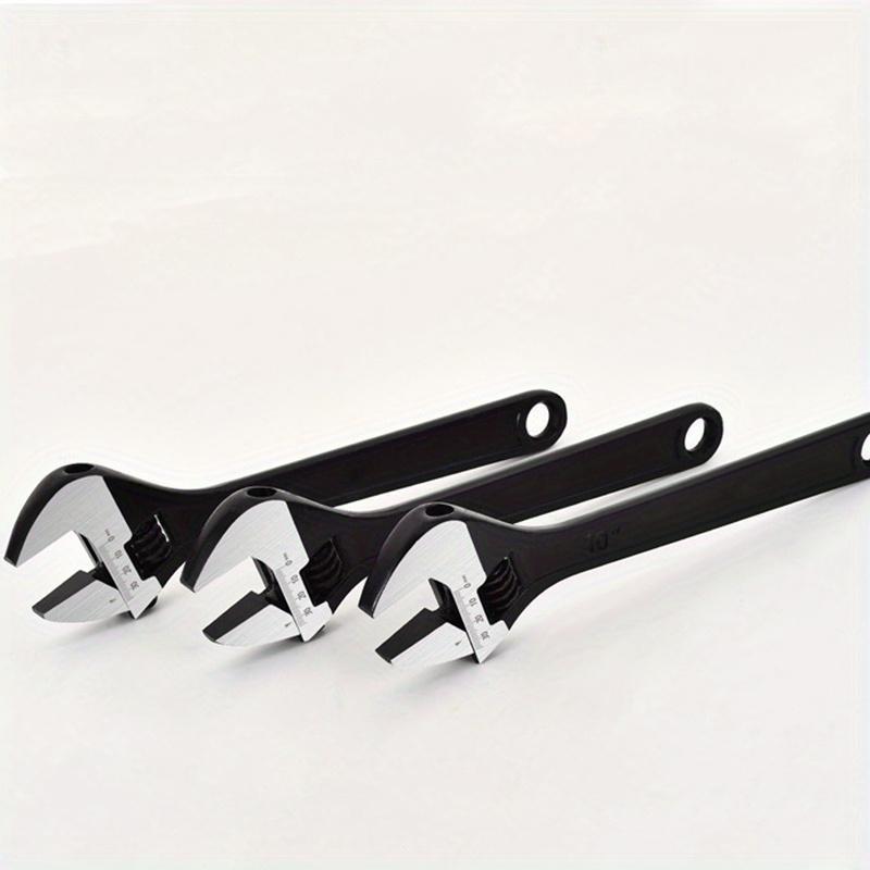 4pcs Adjustable Wrench Set Wrenches Sets: 6, 8, 10, 12 Inch Chrome Vanadium Steel for Automotive Plumbing and Household Repairs