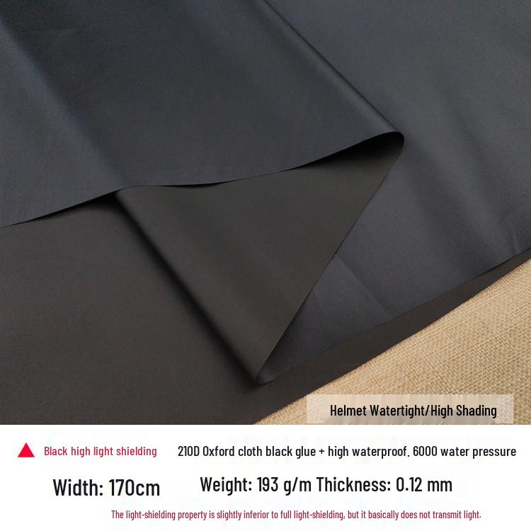 Oxford Waterproof Black Glue Sunshade Fabric: Heat-Insulating, Rainproof Outdoor Canopy Tent Fabric