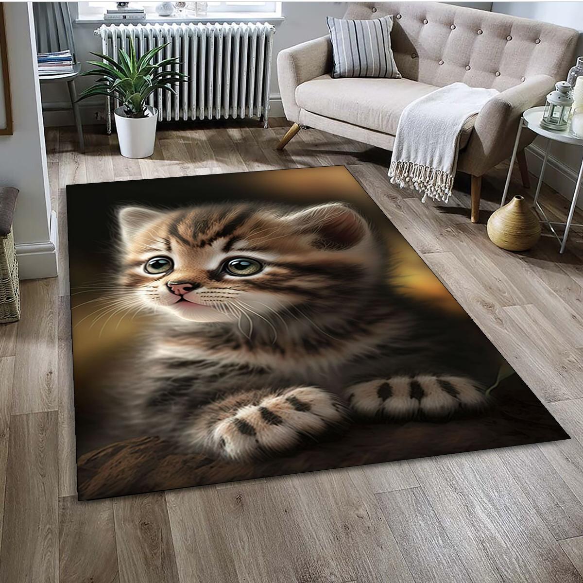 27 stijl Cartoon Leuke Calico Kat, Perzische Kat, Ragdoll Tapijt Vloerkleed voor Huis Woonkamer Slaapkamer Bank Deurmat Decoratie, kind Antislip 70x100cm