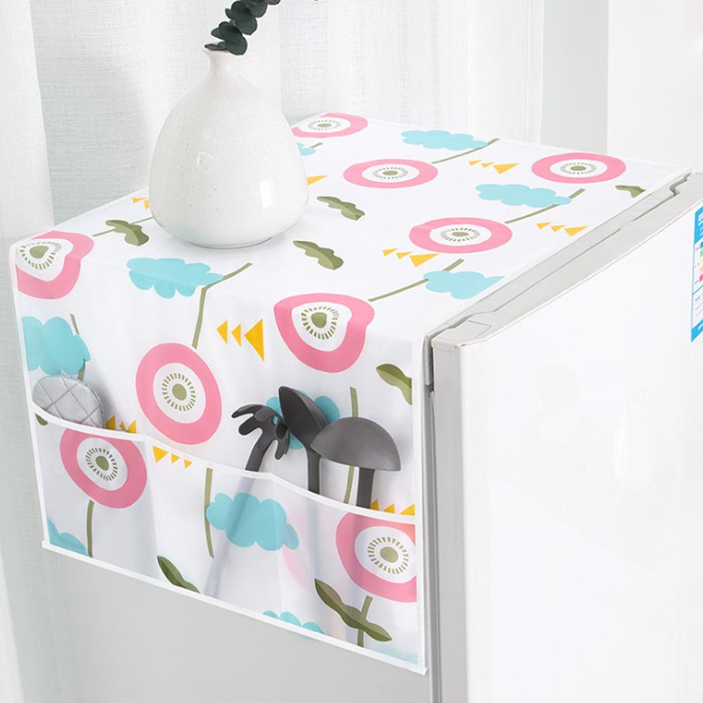 Oven Cover Tablecloth Peva Waterproof Refrigerator Dust Cover Freezer Storage Bags Anti-dust Cover