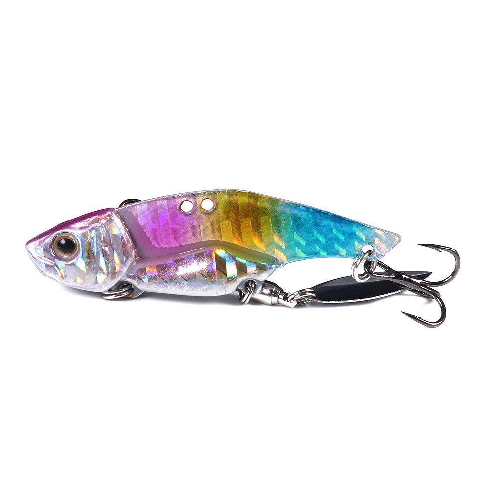 Freshwater Bass Lure BaitVIBRotating Sequin Blood Groove Hook5cm12g16g10No.12No.