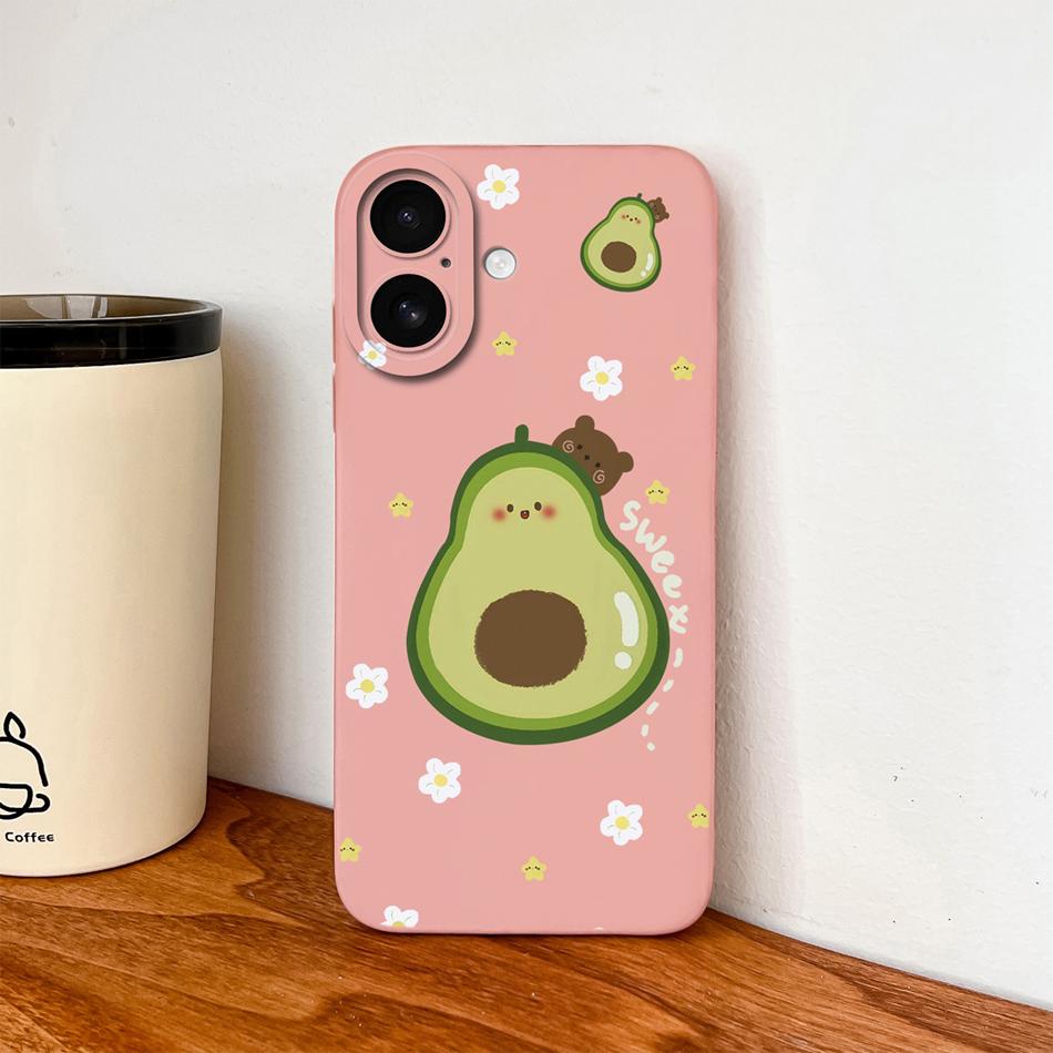 For iPhone 17 Pro Max / iPhone Air Phone Case Lovely Cartoon Liquid Silicone Full Coverage Anti Drop Bumper For iPhone17 Fundas