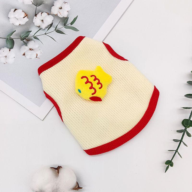 Kitten Clothes Are Super Small 0 To 3 Months Pet Cats and Dogs Spring and Autumn Small Vest Teddy Pomeranian Puppy Clothes