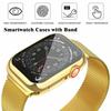 Case+Milanese Loop For Apple Watch Band 44mm 38mm-42mm-40mm Metal Magnetic bands iwatch Series 9 8 7 6 5 4 3 SE 45mm 41mm Strap
