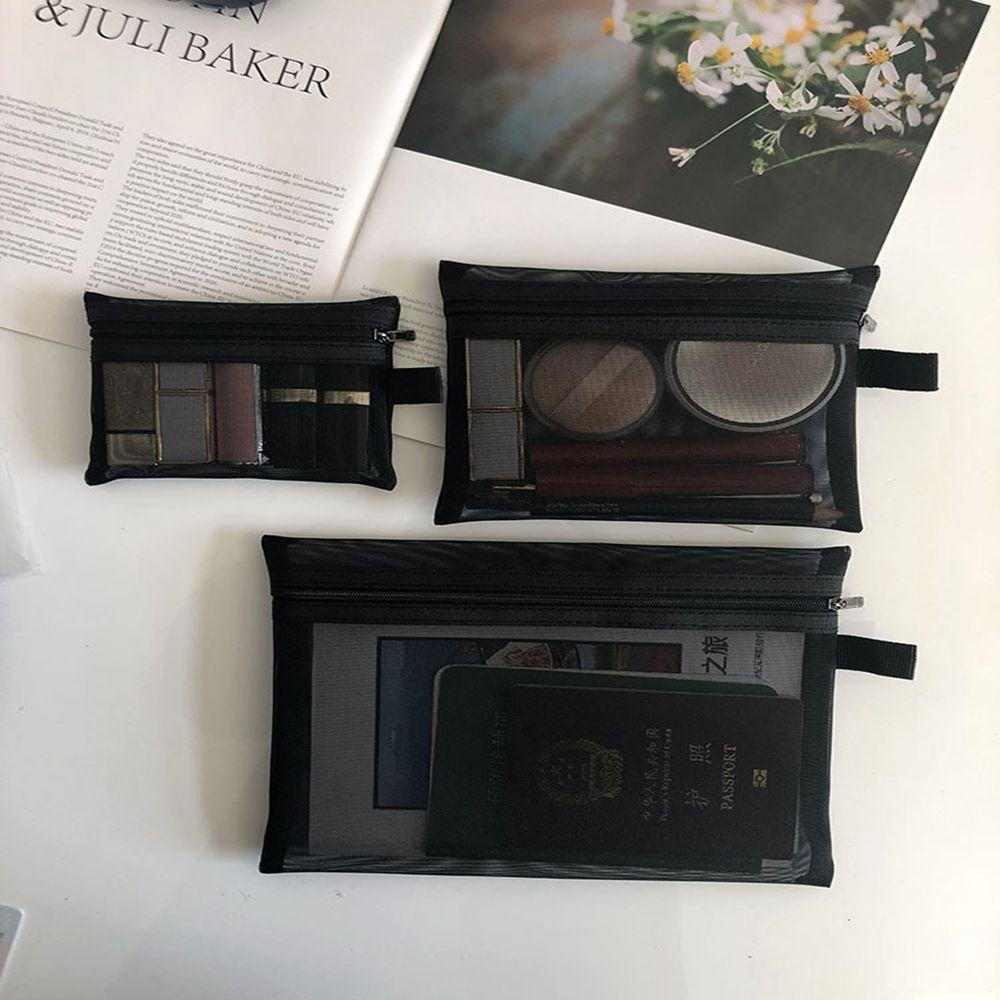 Travel Organizer Large Capacity Storage Toiletry Bag Mesh Cosmetic Bag Makeup Bags Cosmetic Cases