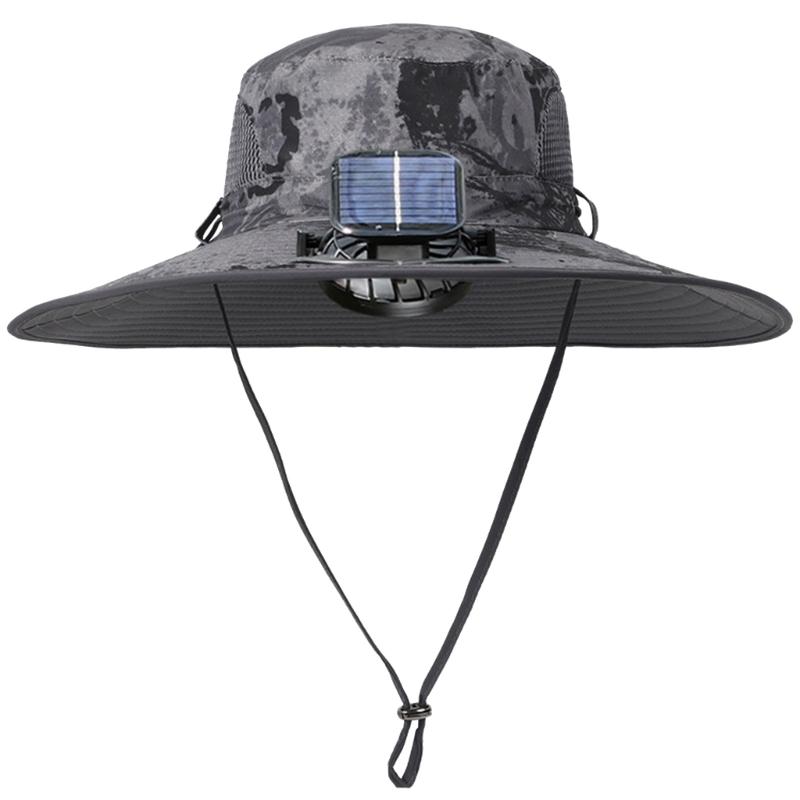 Cooling Solar Charged Fan Hat USB Rechargeable Sunblocking Hat Perfect Accessory for Outdoor Adventures Enthusiasts Gear