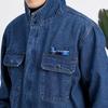 Zhanzhanhu ZZH044 Hooded Denim Work Jumpsuit