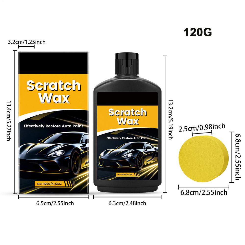 

Car Scratch Repair Wax 4.23Oz Professional Paste Cream Paint Polishing Detailing Care Car Polish Wax Cleaning Exterior Body