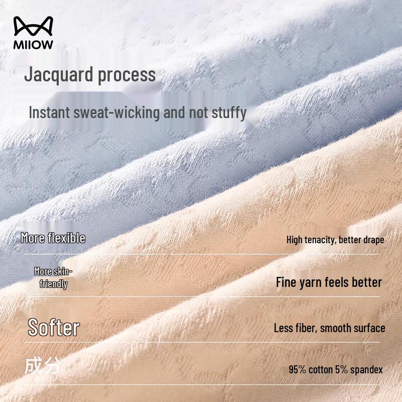 MaoRen Women's 10A Antibacterial Breathable Pure Cotton Mid-Rise Briefs