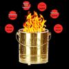 Incinerator Fire Bucket for Burning Paper and Incense