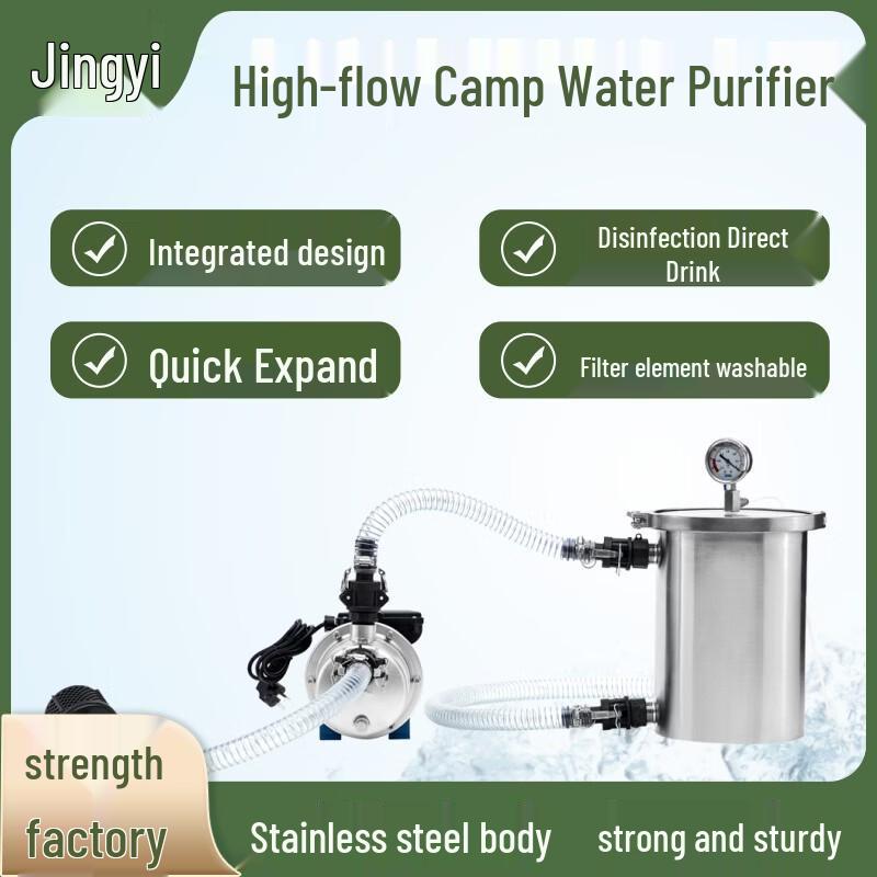 Portable High-Flow Emergency Outdoor Water Purifier