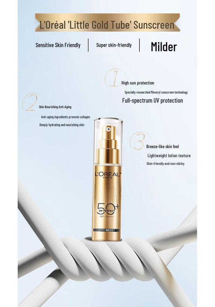 L'Oréal Multi-Protection Isolation Lotion & Beauty Concealer Gift Set for Girls - Travel, Outdoor, Daily Use Sunscreen