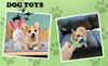 Dog Pet Toy Hexagonal Teething Stick for Dogs with Tug Rope for Cute Sound Bunny Plush Birthday Gift Box for Puppies Toys, 7-Piece Set, Ball, Puppies,