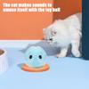 Chirping Ball Cat Toy Fluffy Plush Balls with Sound Interactive Pom Pom Balls Kitten Kicker Toy with Catnip for Indoor Cats