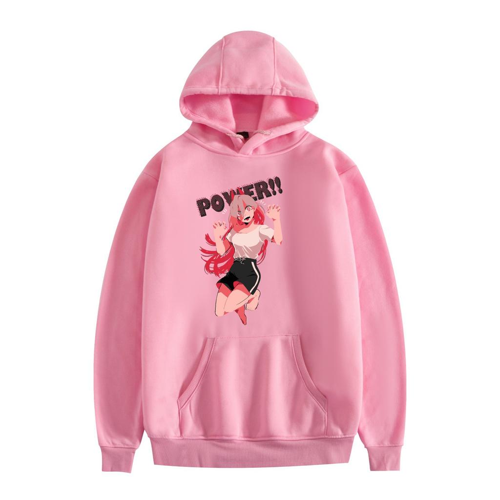 New Fashion Chainsaw Man Hoodies Cartoon Printed Sweatshirts Casual Long Sleeve Tops for Men Women