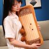Classic Musical Instrument Guzheng Plush Toy Stuffed Humanoid Doll Pendant with Loop Plushie Decor for Bag Gift