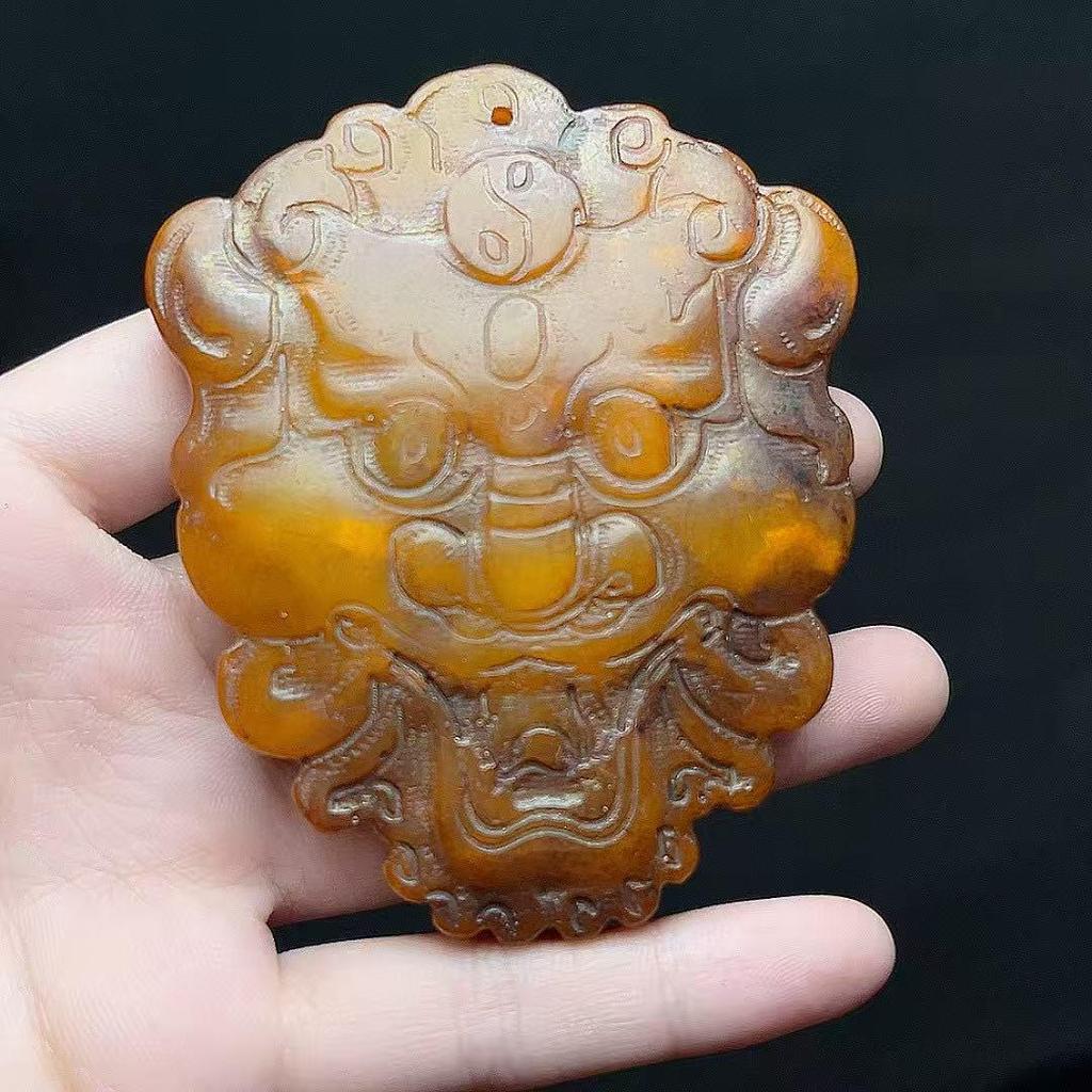 Xiuyu Antike Jade-Scheiben-Ornamente und Handgefertigte Sammlungen