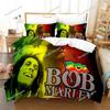Music Legends Jamaica Singer Bob Marley Style Duvet Cover Pillow Case Bedding Set Quilt Cover Double Bed Home Textile